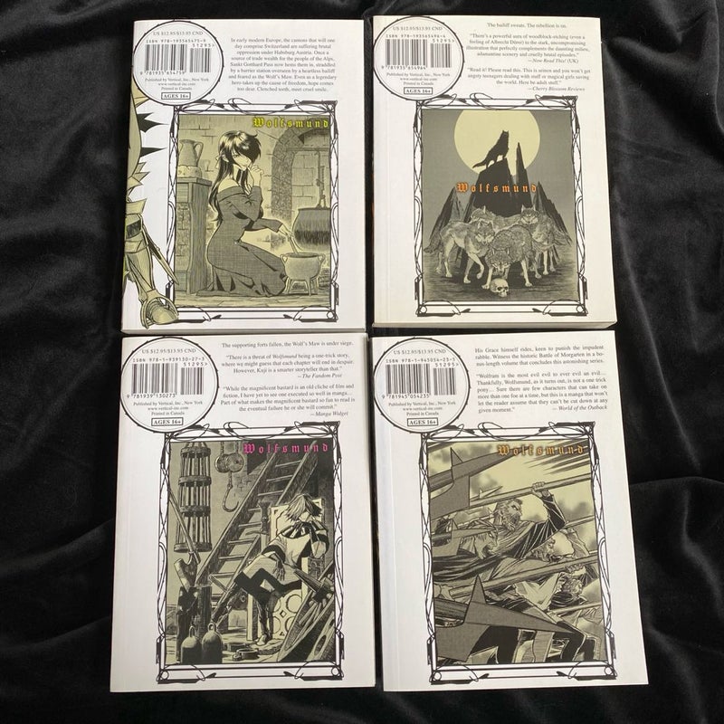Wolfsmund vol 1,3,4,8 manga oop