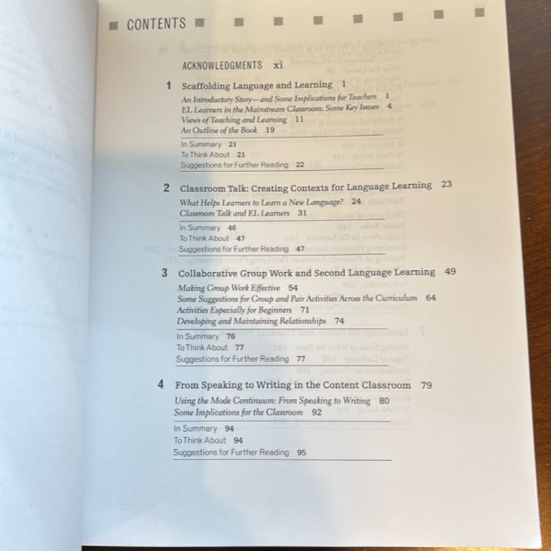 Scaffolding Language, Scaffolding Learning, Second Edition