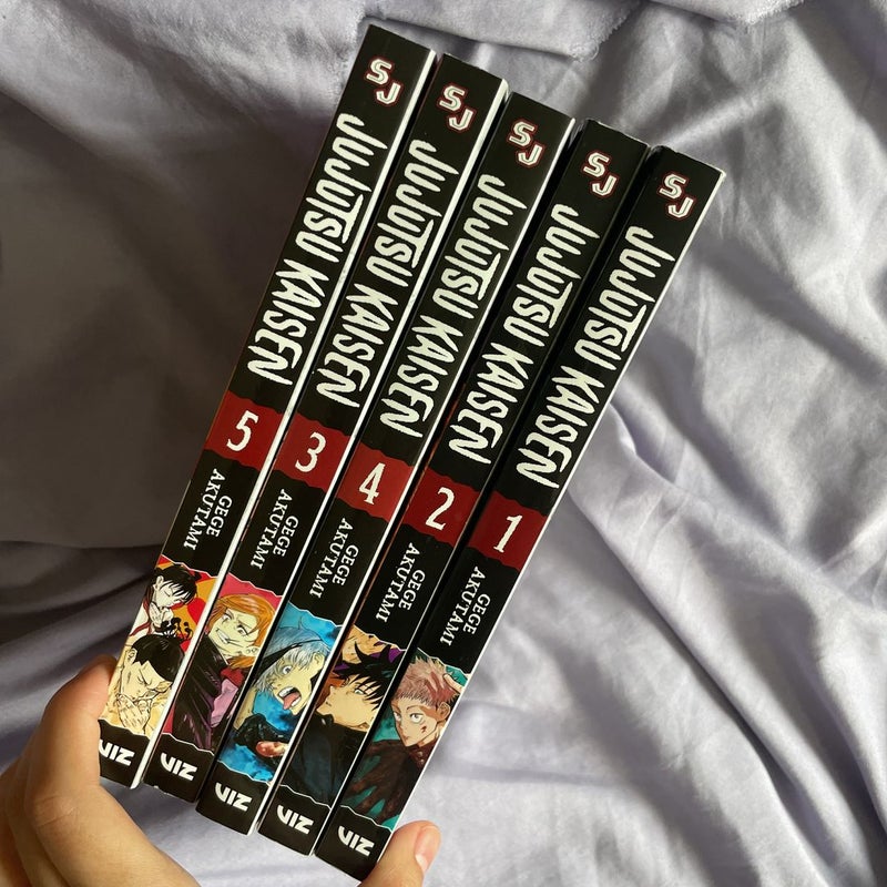 Jujutsu Kaisen Series Vol 1-5 Books Collection Set By Gege Akutami