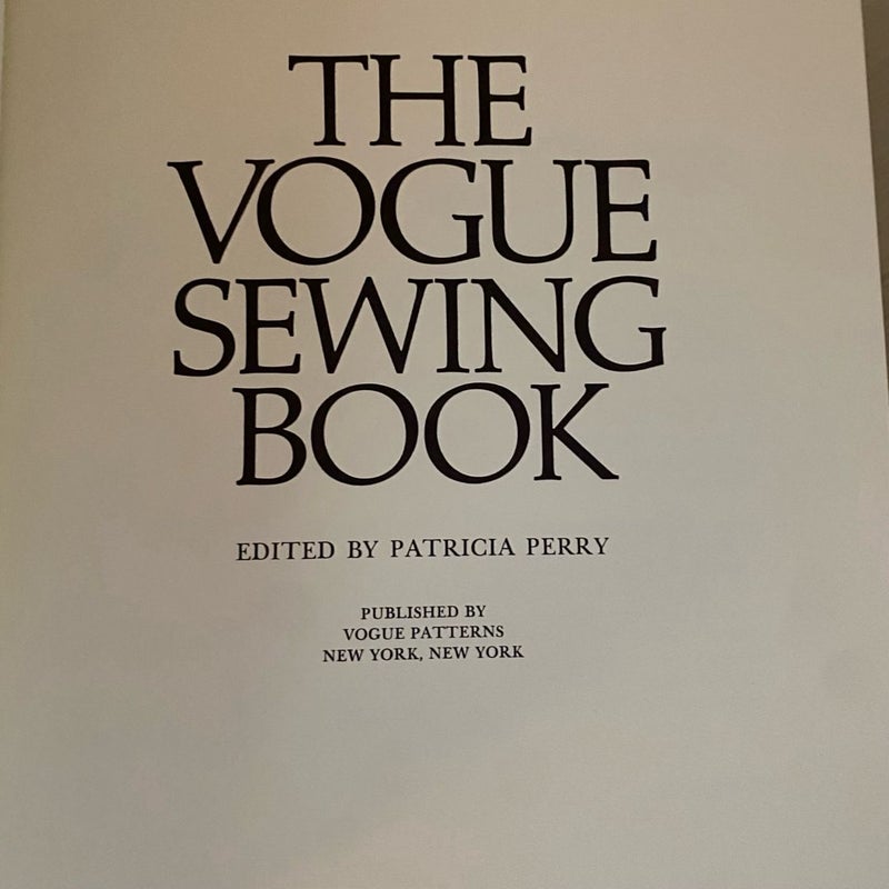 The Vogue Sewing Book with Original Slipcase Vintage 1970 First Edition