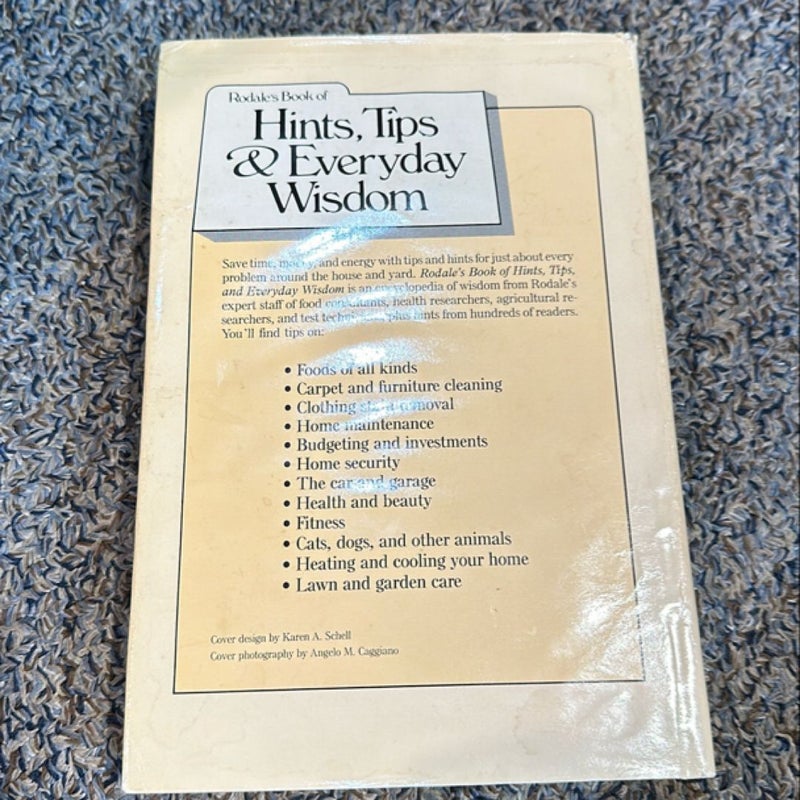 Rosales book of Hints Tips and Everyday Wisdom  