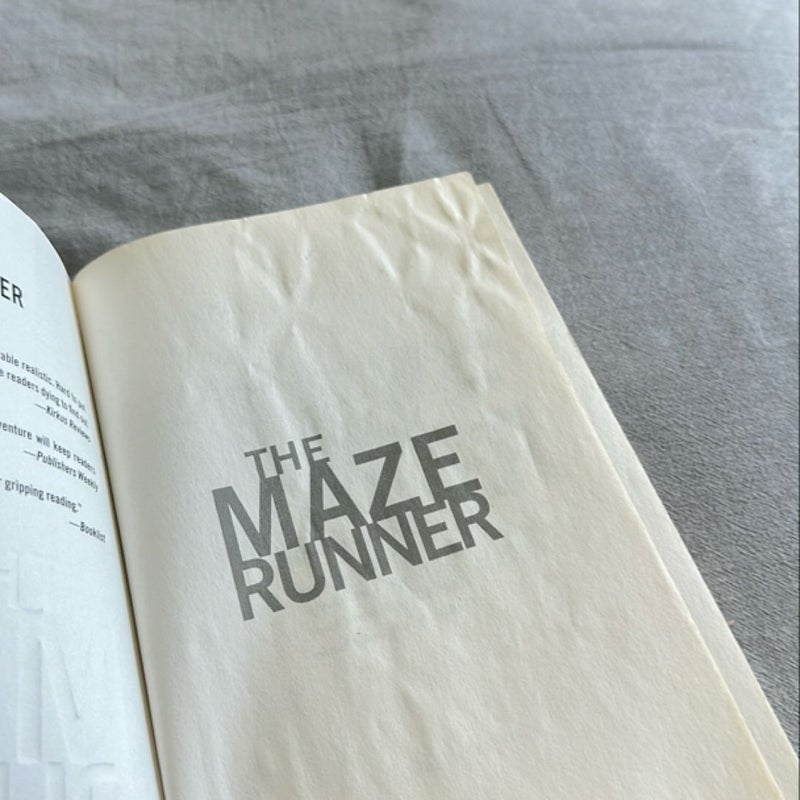 The Maze Runner Series Books 1-3