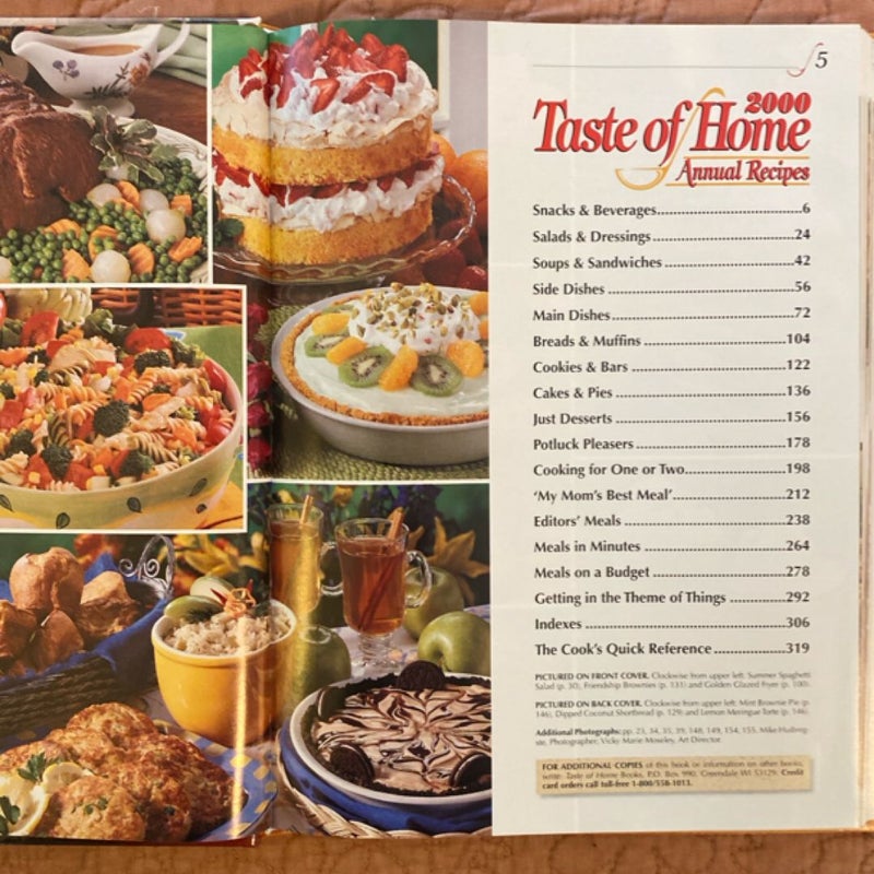 Taste of Home Annual Recipes 2000