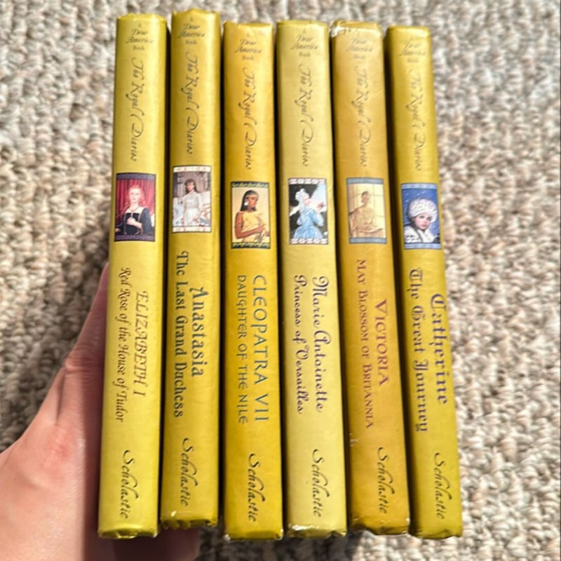 Lot/Bundle of 6 “Dear America the Royal Diaries” books