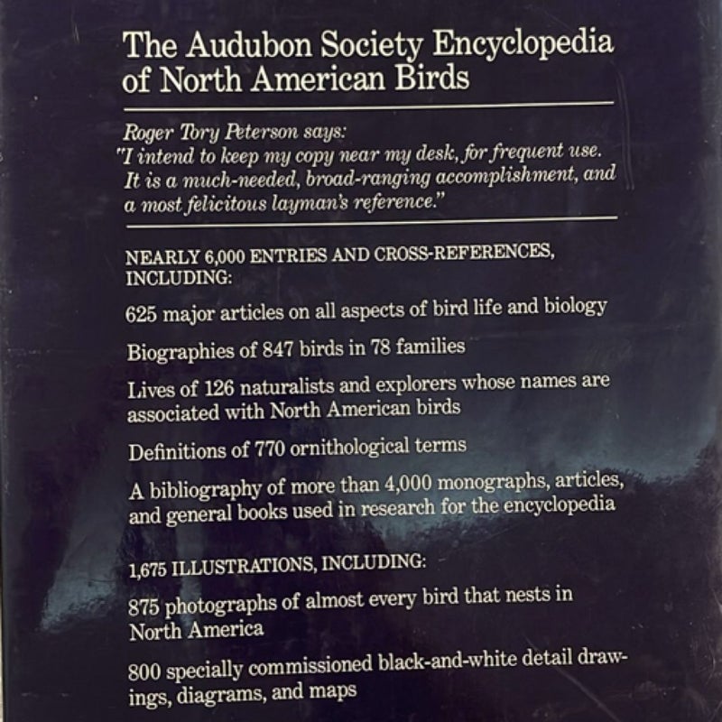 The Audubon Society Encyclopedia of North American Birds
