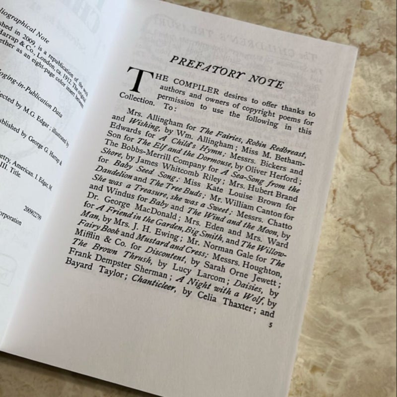 A Treasury of Poems for Children