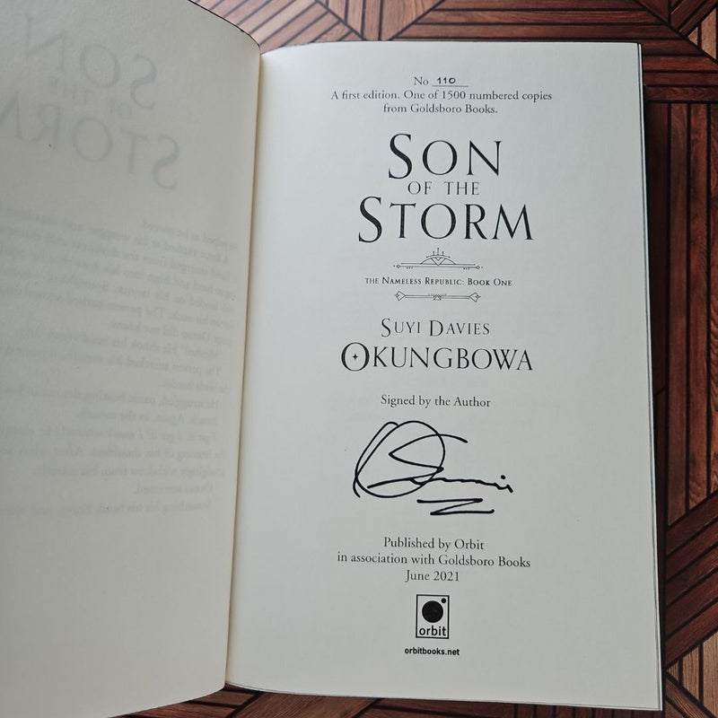 Son of the Storm: Goldsboro Signed Edition