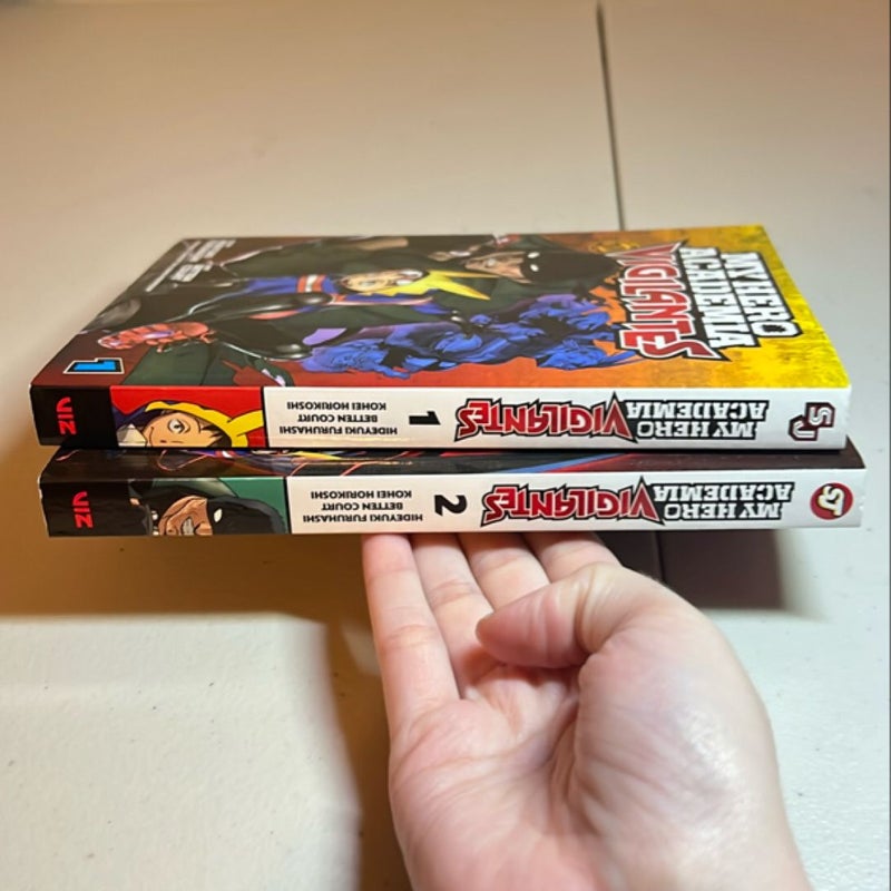 My Hero Academia: Vigilantes, Vol. 1 and Vol. 2