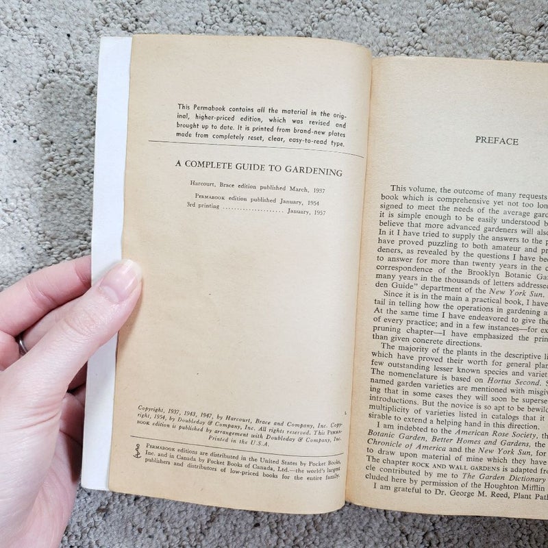 A Complete Guide fo Gardening (3rd Printing, 1957)