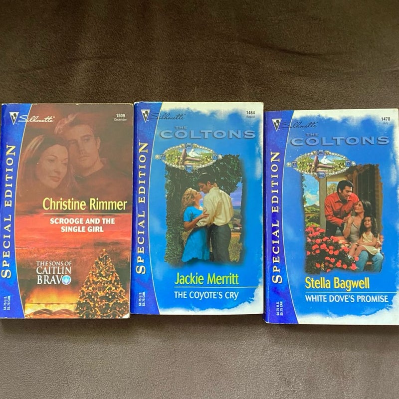 3 Silhouette Special Edition Romance Novels Paperback Books