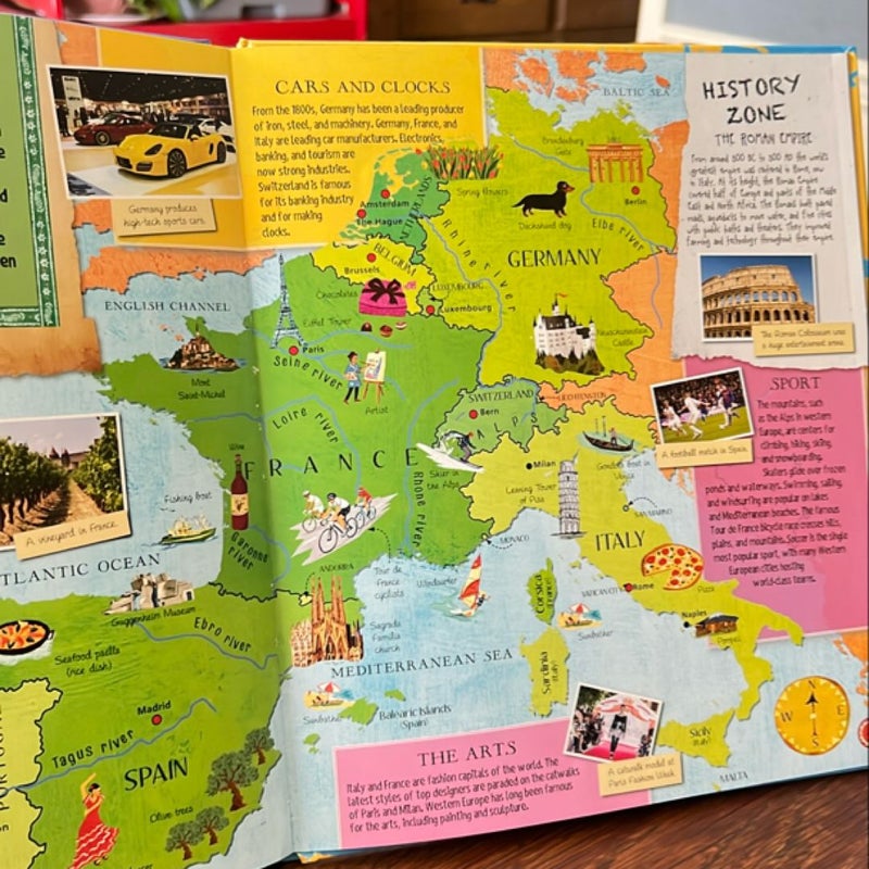 Barron's Amazing Fact-Packed, Fold-Out Atlas of the World