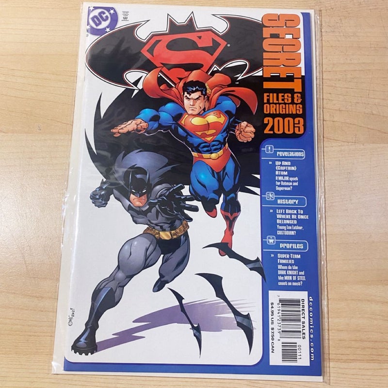 SUPERMAN & BATMAN -SECRET FILES &ORIGINS 2003 DC COMICS (BRAND NEW)