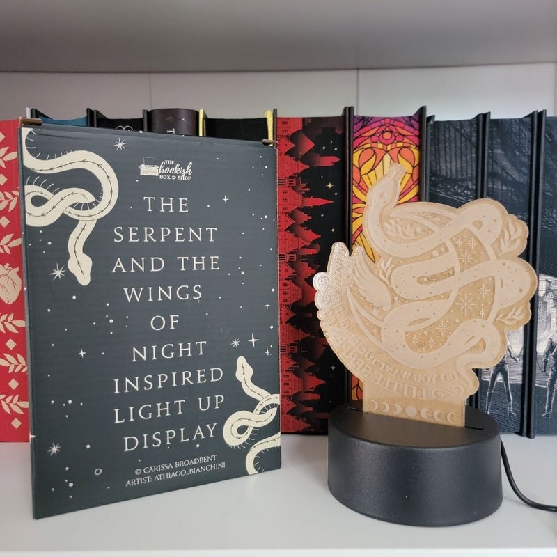 Bookish Box The Serpent and the Wings of Night Light Up Display