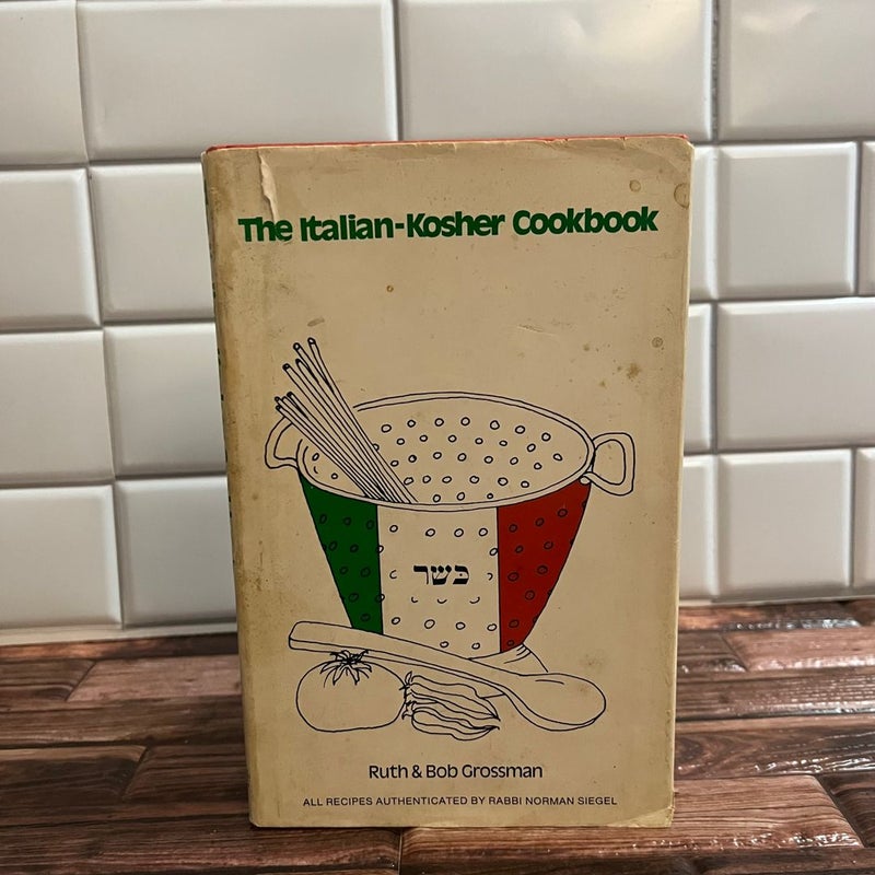 Vintage 1964 THE ITALIAN KOSHER COOKBOOK by Ruth & Bob Grossman  Hardcover w/ DJ