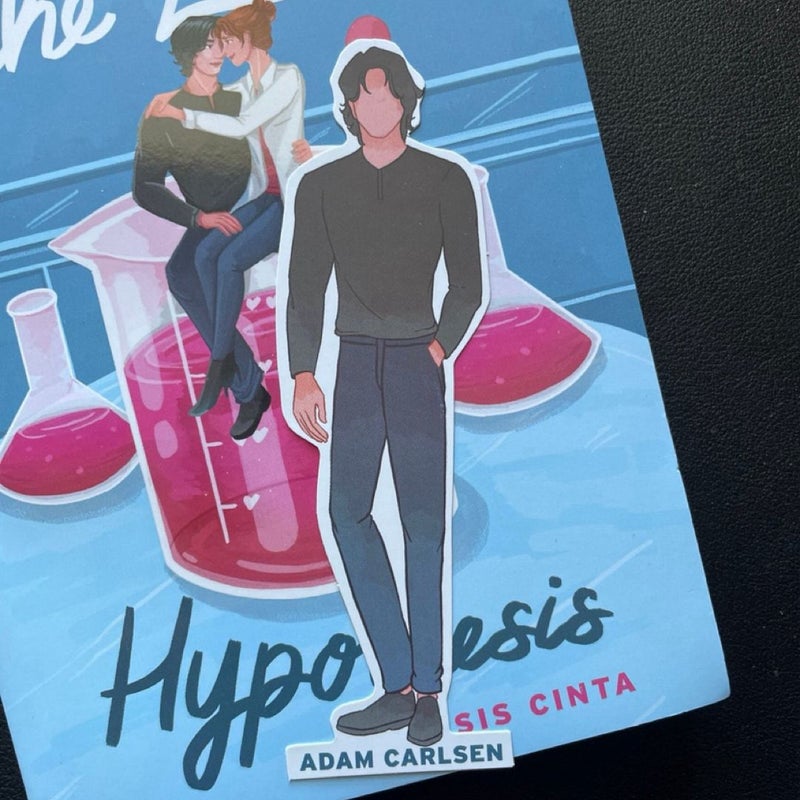 The Love Hypothesis Indonesian edition with matching bookmark