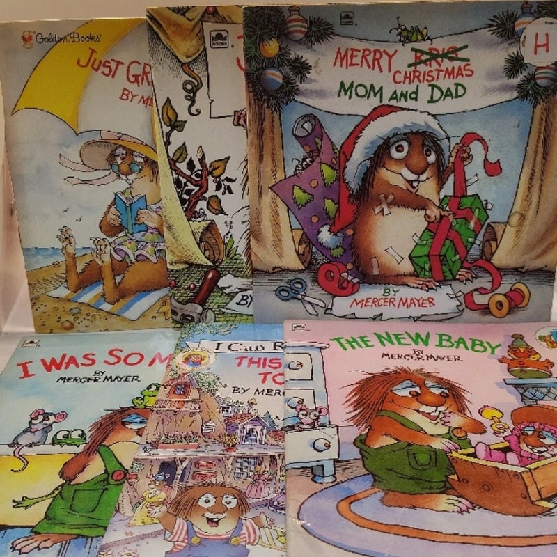 Mercer Mayer Little Critter 6 Book Lot | Golden Look-Look & I Can Read