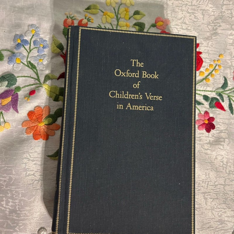 The Oxford Book of Children's Verse in America