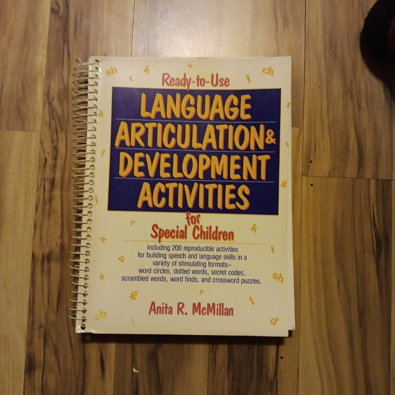 Ready-to-Use Language Articulation and Development Activities for Special Children