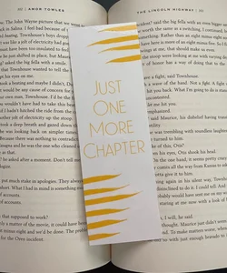 “Just One More Chapter” Bookmark