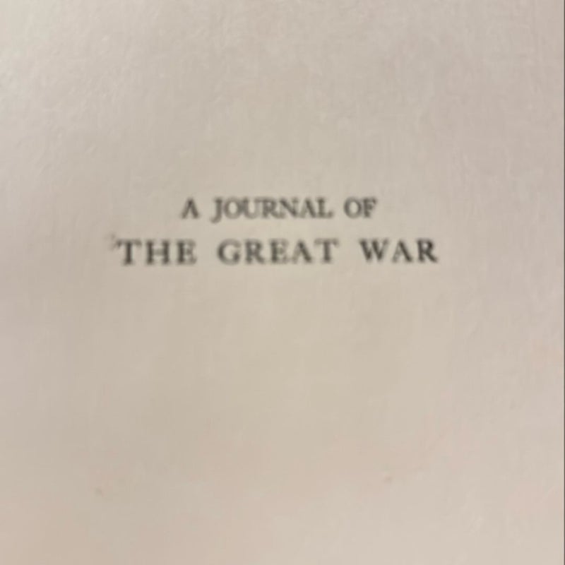 A Journal of The Great War