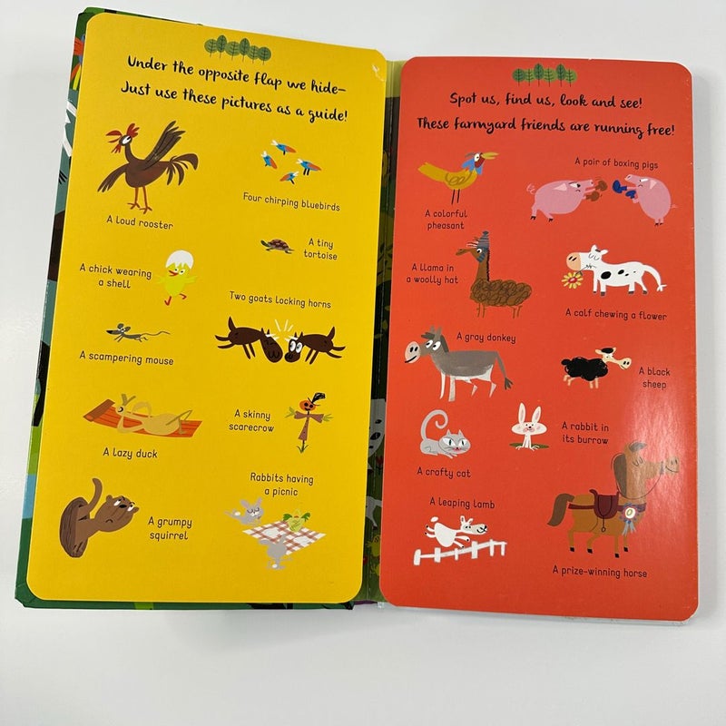 Search and Find Animals, Foldout pages