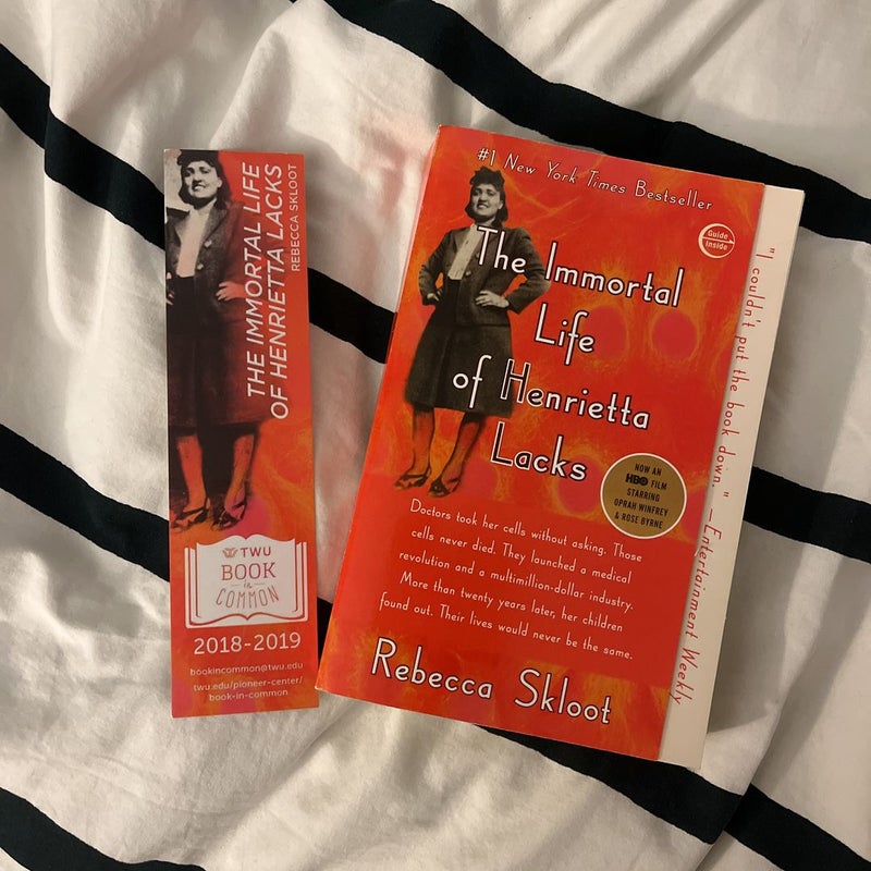 The Immortal Life of Henrietta Lacks (with bookmark)