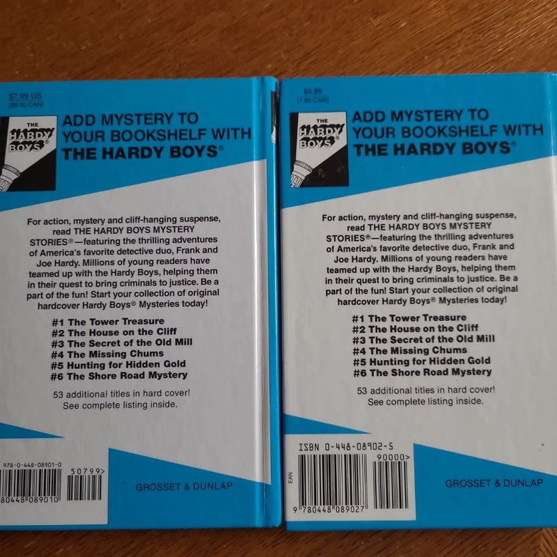 The Hardy Boys books 1 and 2, bundle, lot