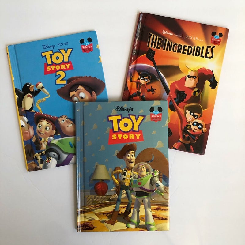 Toy Story, Toy Story 2, The Incredibles bundle