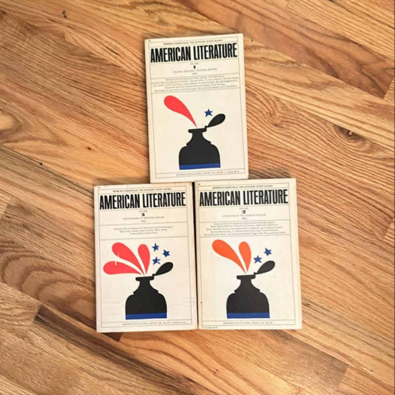 American Literature Book Set vol 1- 3