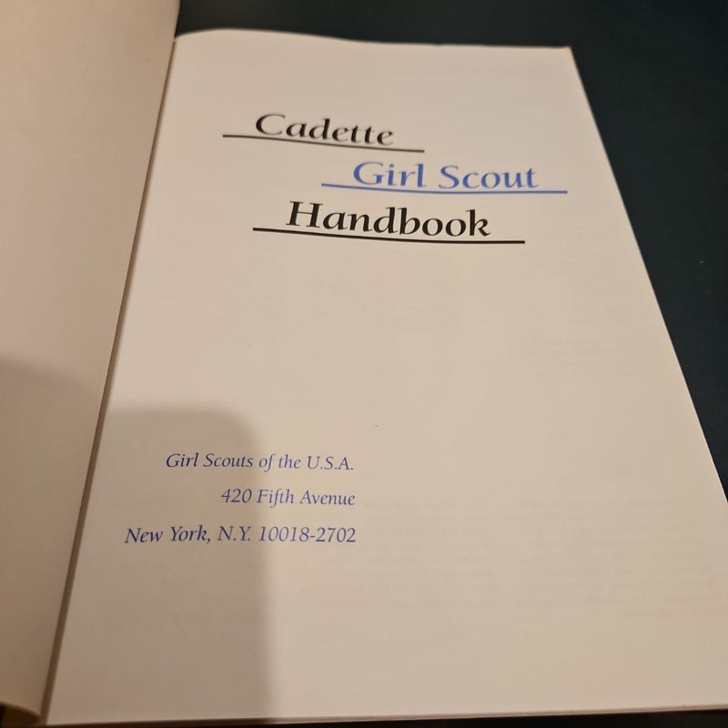 Cadette Girl Scout Handbook