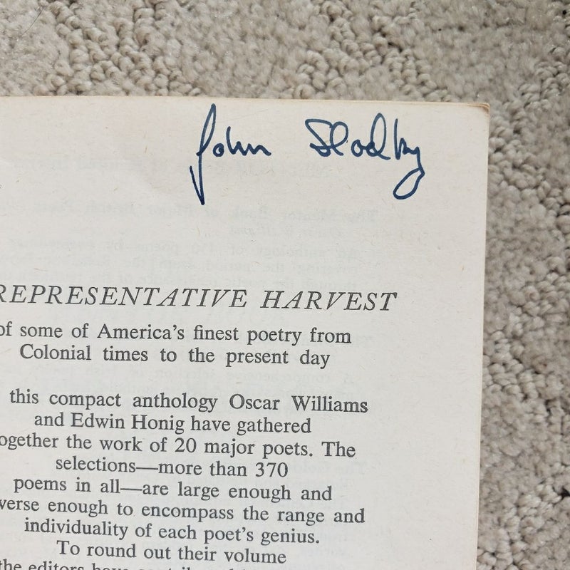 The Mentor Book of Major American Poets (5th Mentor Books Printing, 1962)