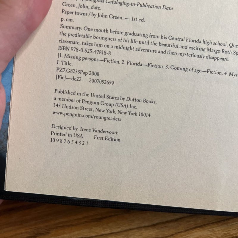Paper Towns by John Green, Hardcover | Pangobooks