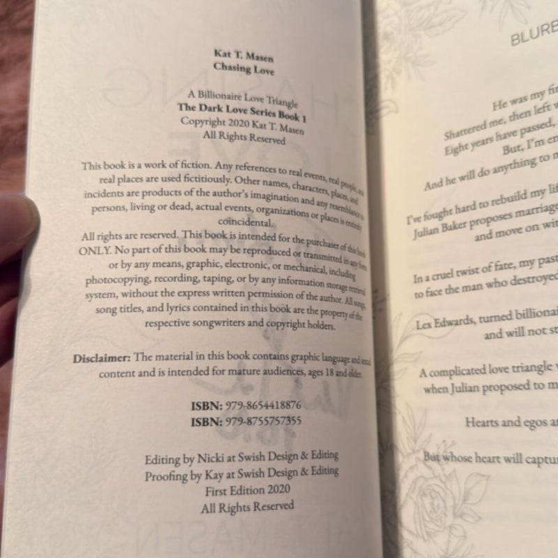 Chasing Love (special edition, signed - personalized, foil edges)