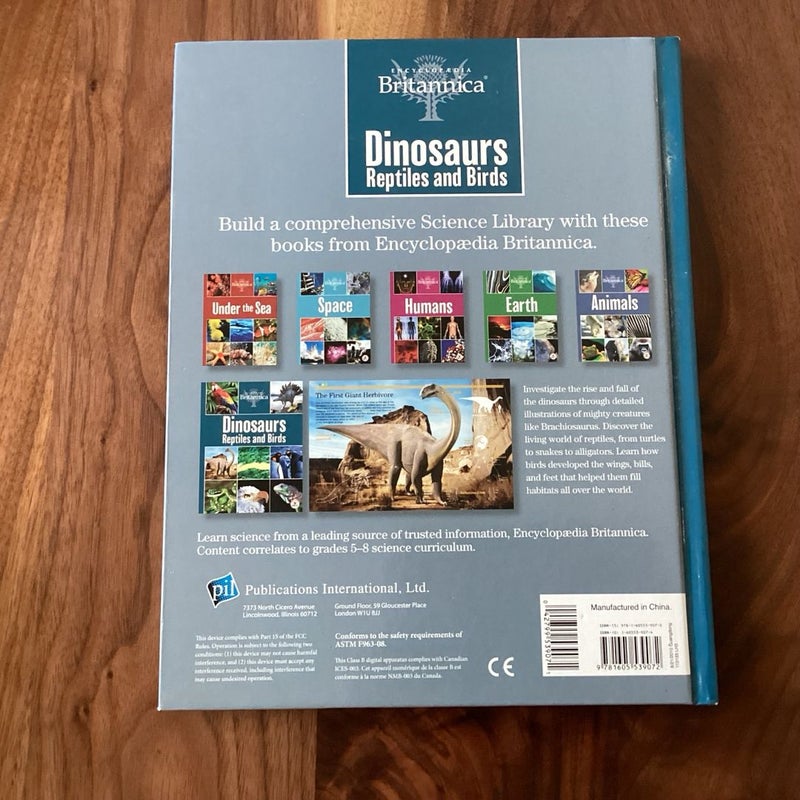 Encyclopaedia Britannica Interactive Science Book: Dinosaurs, Reptiles, and Birds