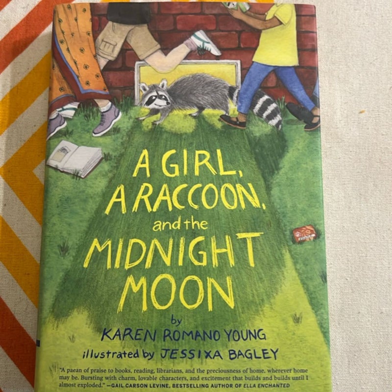 A Girl, a Raccoon, and the Midnight Moon
