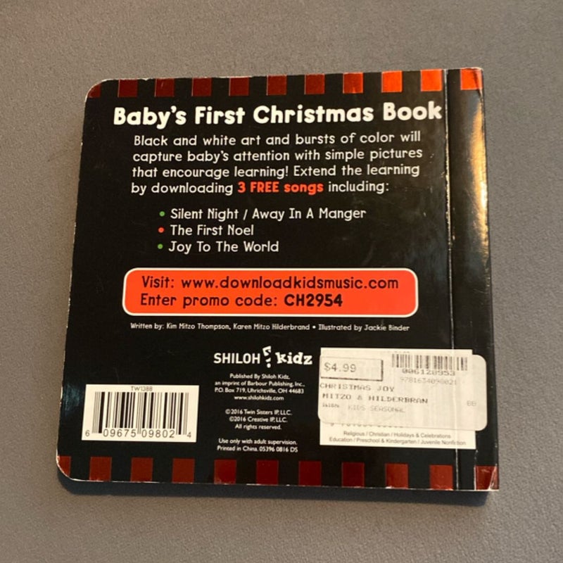 Christmas Joy Black and White Board Book