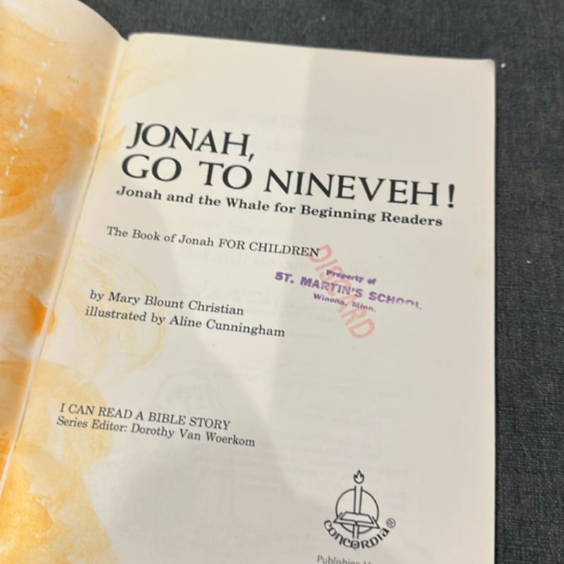 Jonah, Go to Nineveh!