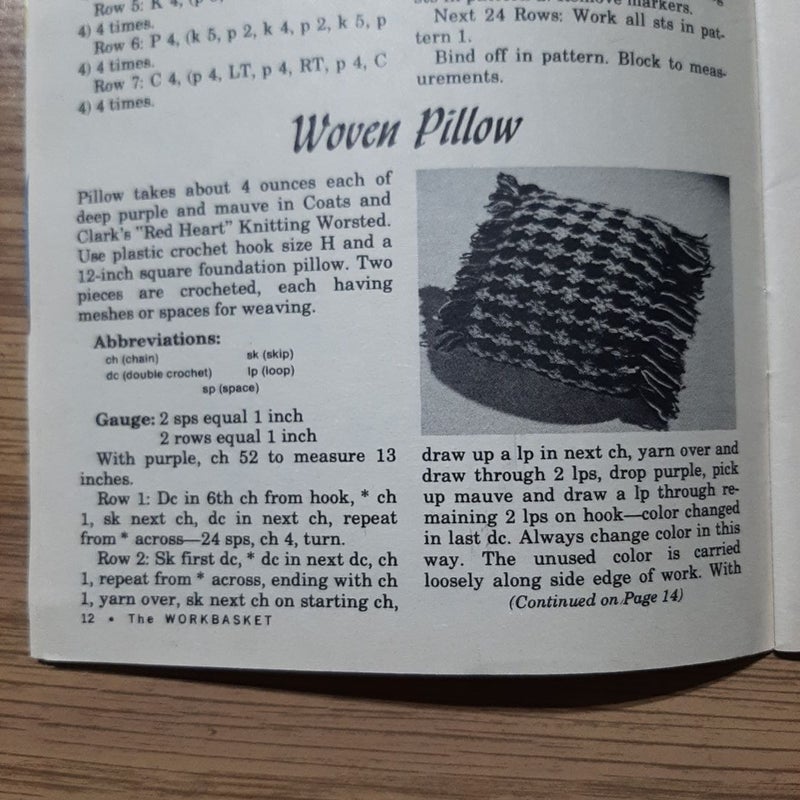 2 1970s Knit / Crochet Design Workbaskets