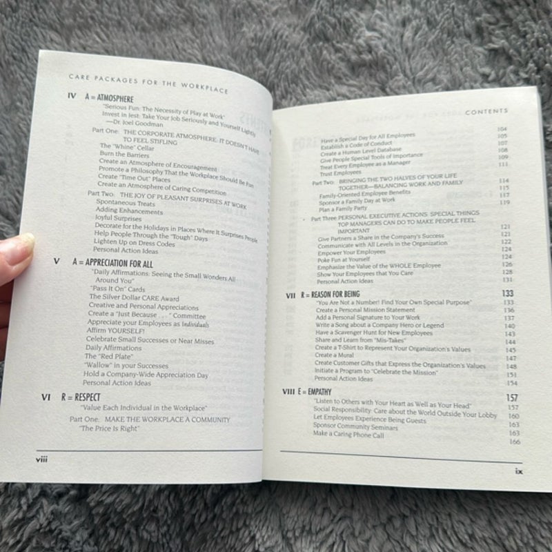 C. A. R. E. Packages for the Workplace: Dozens of Little Things You Can Do to Regenerate Spirit at Work