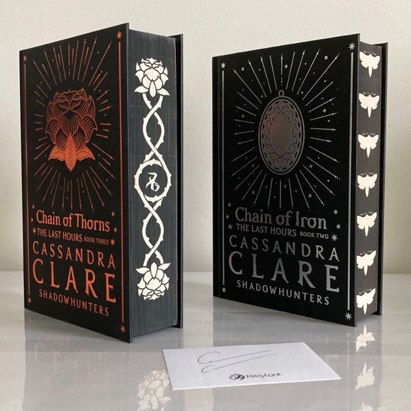 Chain of Thorns & Chain of Iron ~ Fairyloot Exclusive Editions ~ SIGNED Bookplate