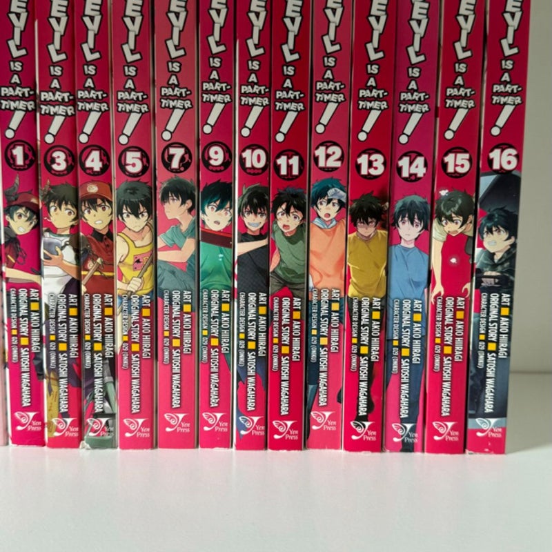 The Devil is a Part Timer Vol 1,3,4,5,7,9-16