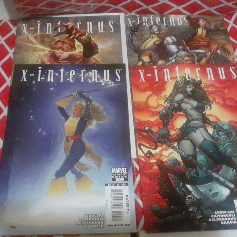 Magik,  Infernus 1,2,3,4 2009 New X-Men Variant 4. Complete 4 issue mini series. 