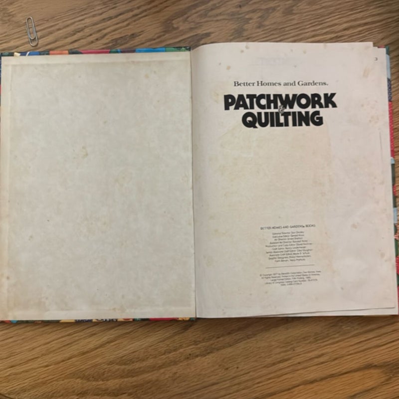 Better Homes and Gardens Patchwork and Quilting