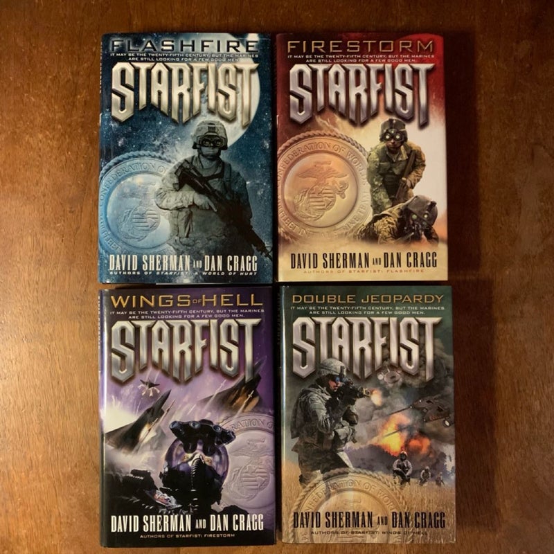 Starfist Final 4 Books: 11-14, Flashfire, Firestorm, Wings of Hell, Double Jeopardy