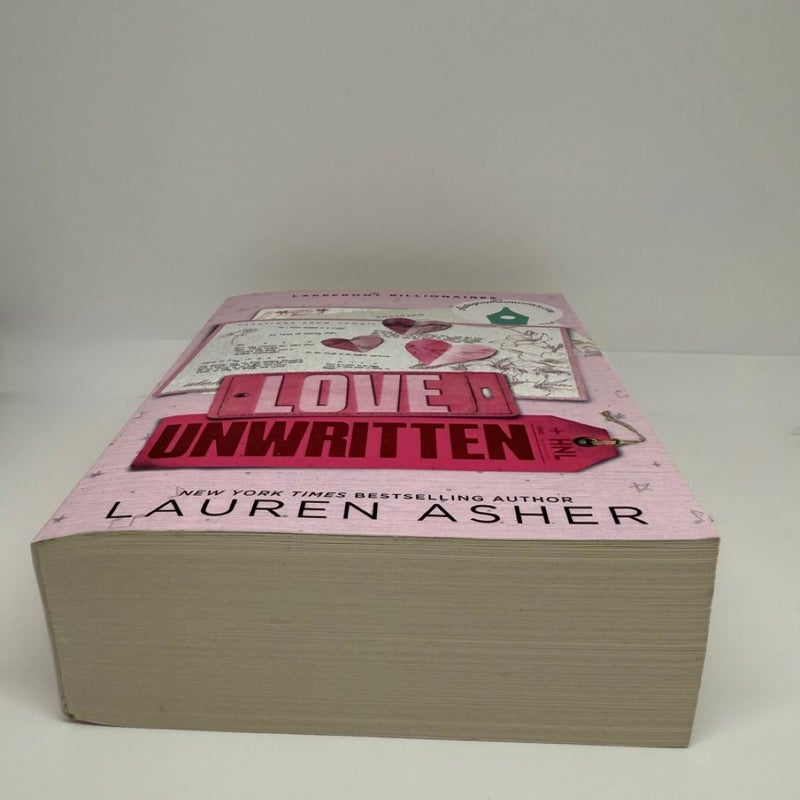 Love Unwritten by Lauren Asher Signed 