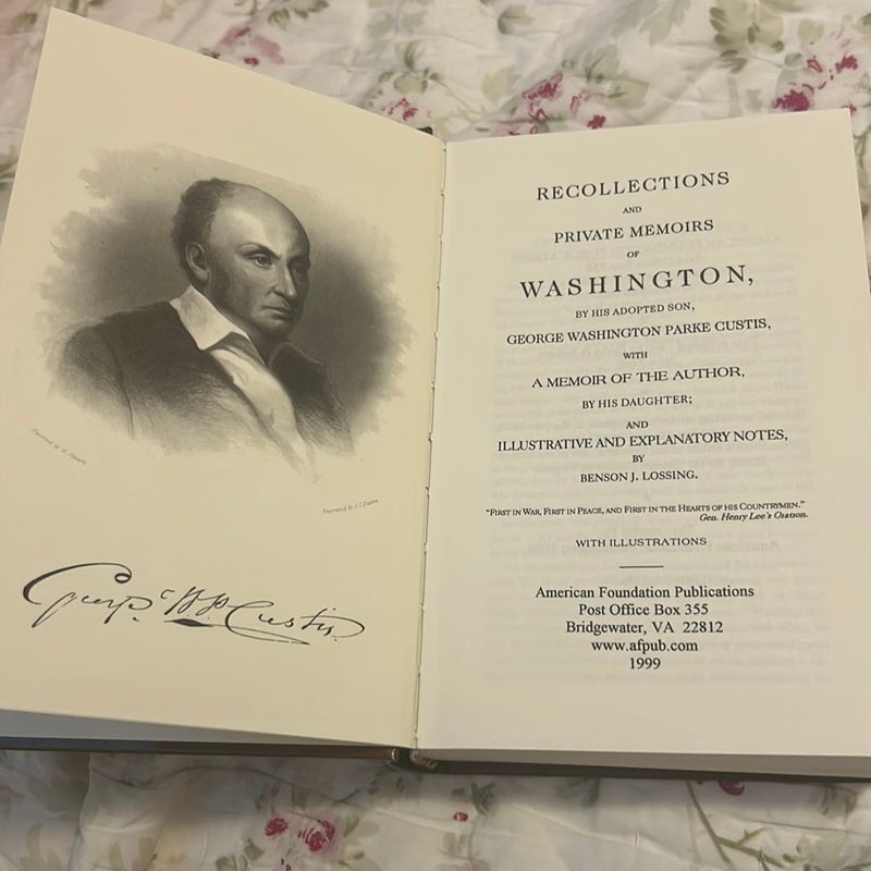 Recollections and Memoirs of George Washington