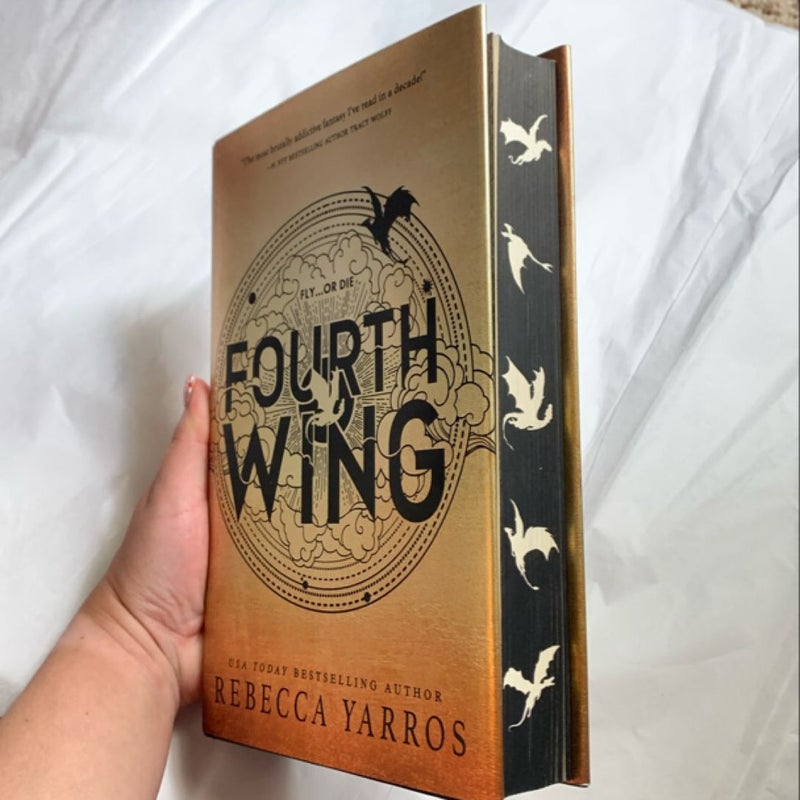 Fourth Wing First Edition Stenciled Edges