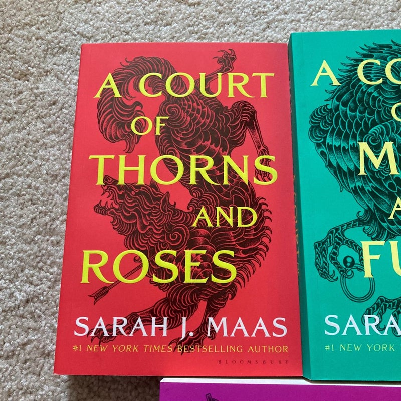 A Court of Thorns and Roses first 3 books