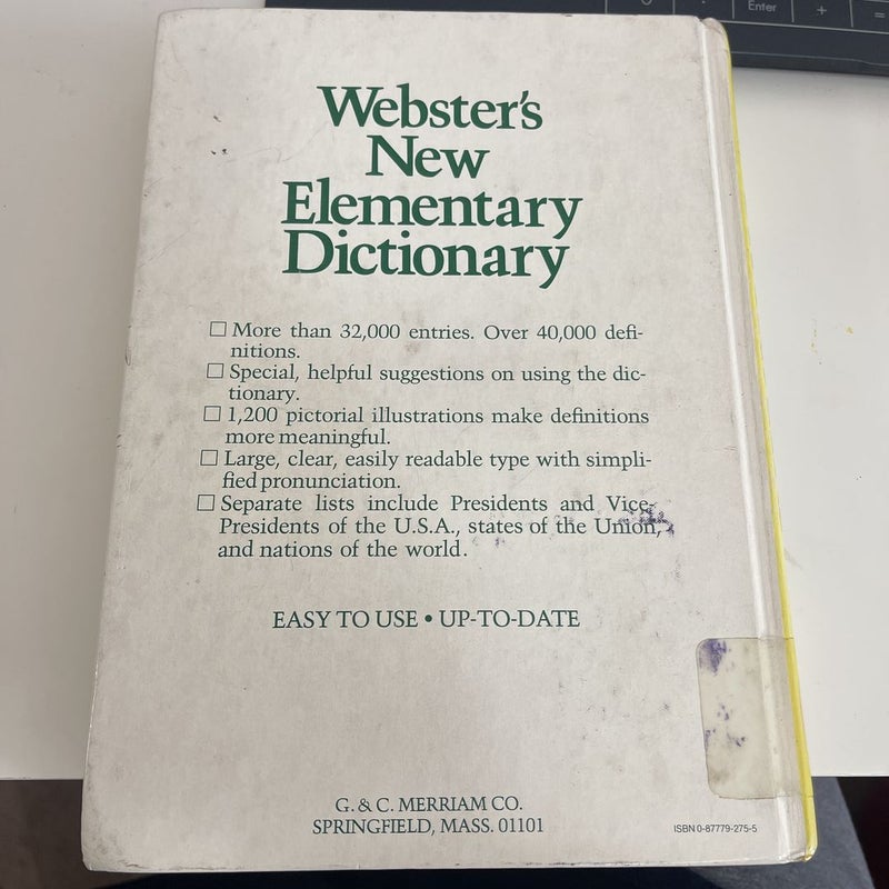 websters new elementary dictionary