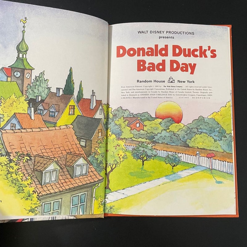 Donald Duck's Bad Day & Christmas in the Country Disney Books